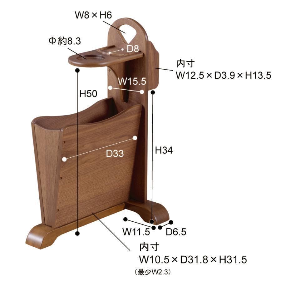 東谷 トムテ サイドテーブル TAC-252WAL 1481