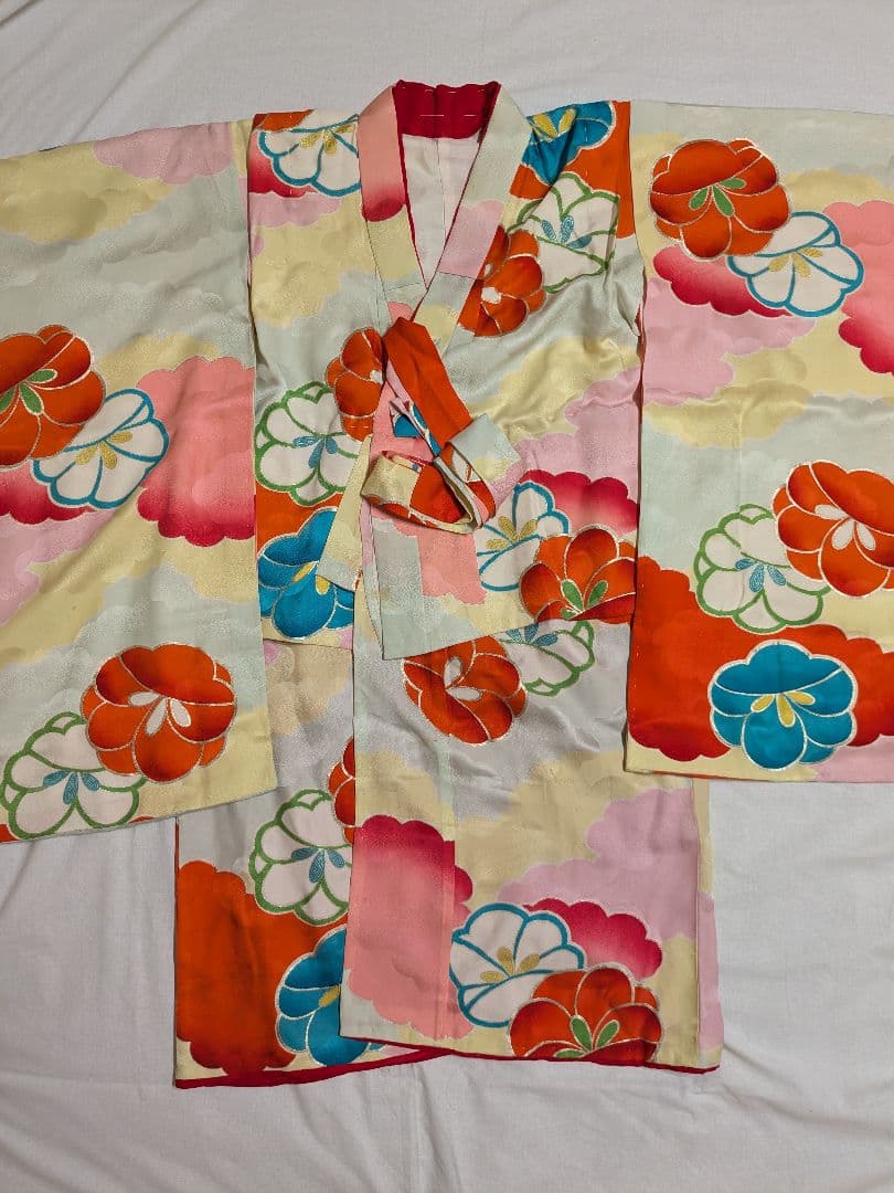 七五三 7歳 アンティーク 正絹 着物 セット