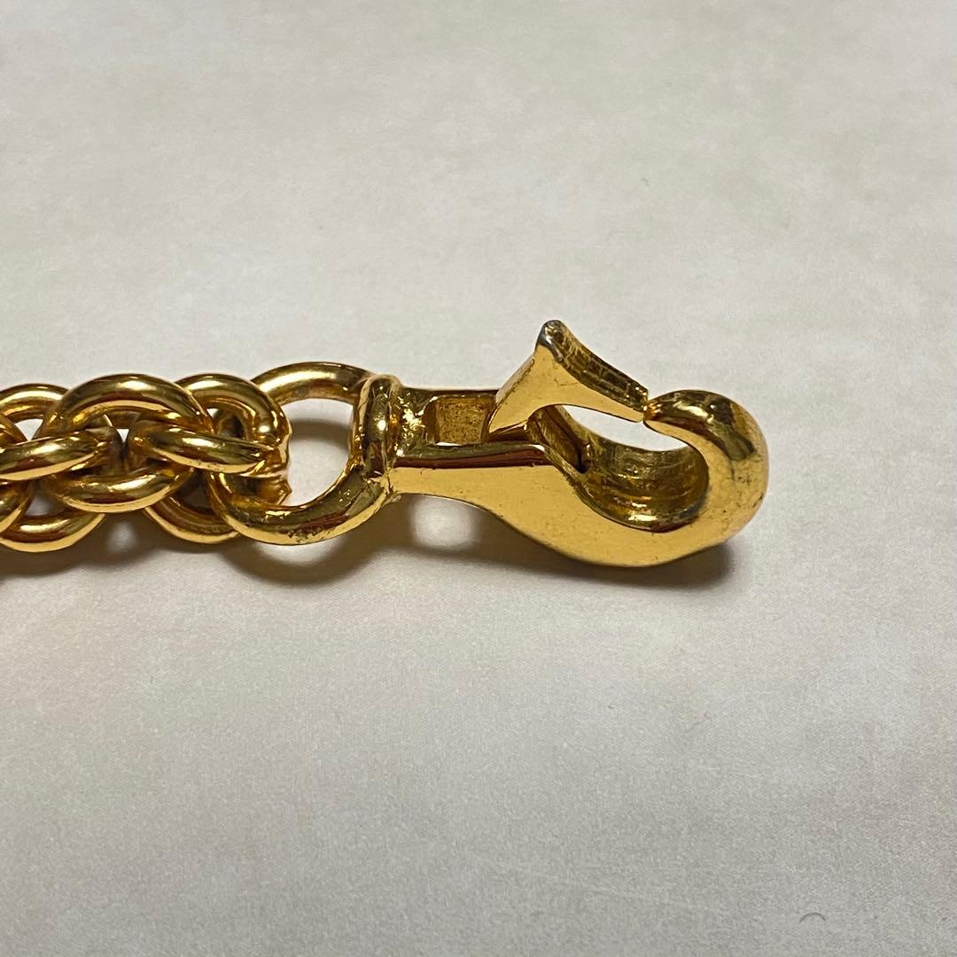 GUCCI　チェーンベルト　ダブルG　インターロッキング　ゴールド　ヴィンテージ