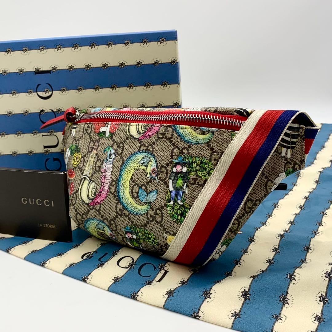 【付属品完備✨ほぼ未使用】グッチ ボディバッグ 斜め掛けバック ヒグチユウコ