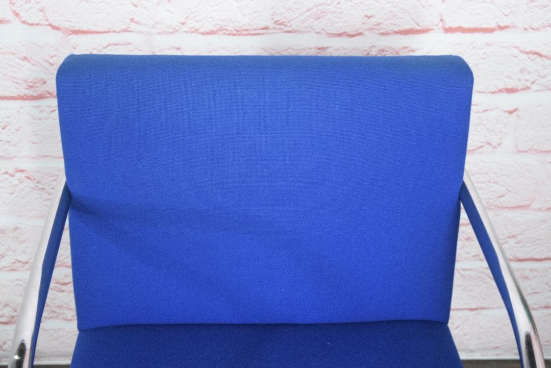 Knoll/ノル ブルーノ アームチェア チューブラー ファブリックブルー d