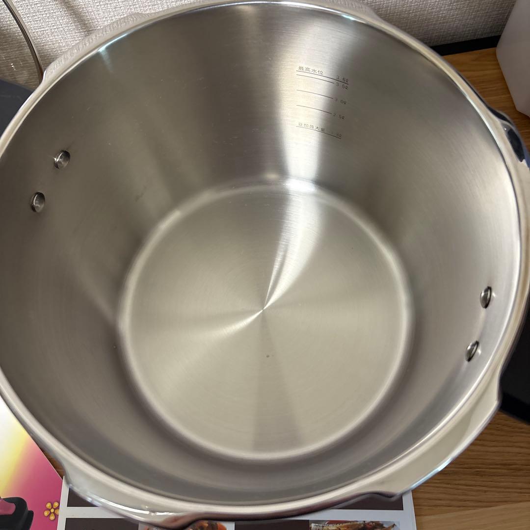 ワンダーシェフ 浜田陽子先生の圧力ステンレス製 家庭用両手圧力鍋５.５Ｌ