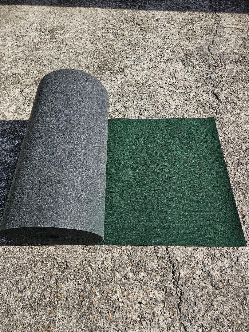 【新品】本格ポリエステル不織布 防草シート(グリーン)厚手　巾1m×50m