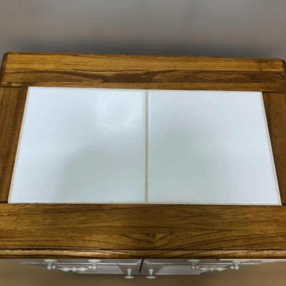 送料無料 キッチンカウンター MUD-6248WS キャスター付き 88250