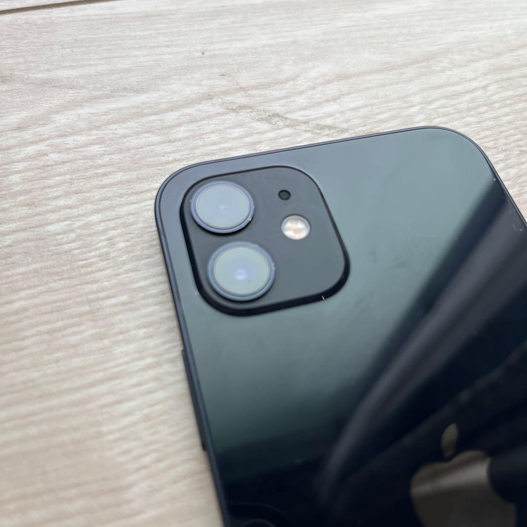 iPhone12 ブラック 64GB 充電ケーブル、アダプタ付き