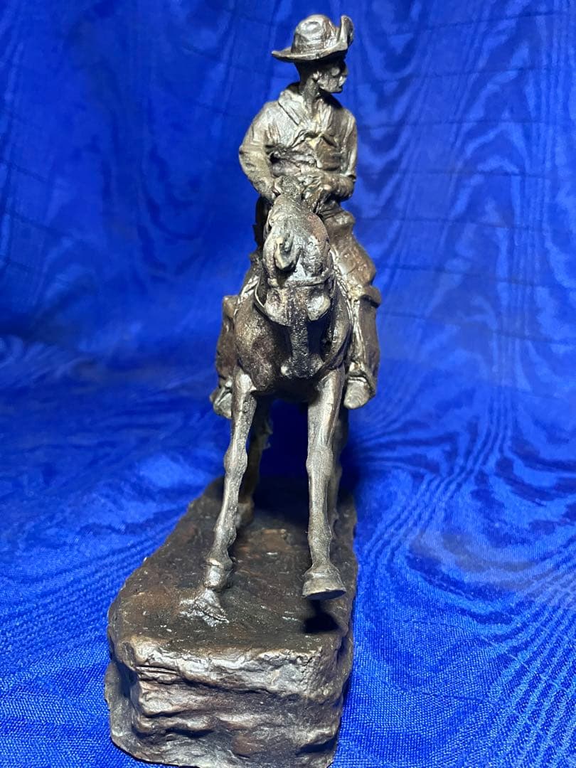 カウボーイ　ロデオ　フレデリックレミントン　The COWBOY ブロンズ像風