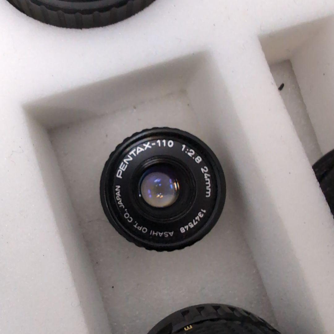 動作確認済PENTAX auto 110 フィルムカメラ 24mm F2.8付き