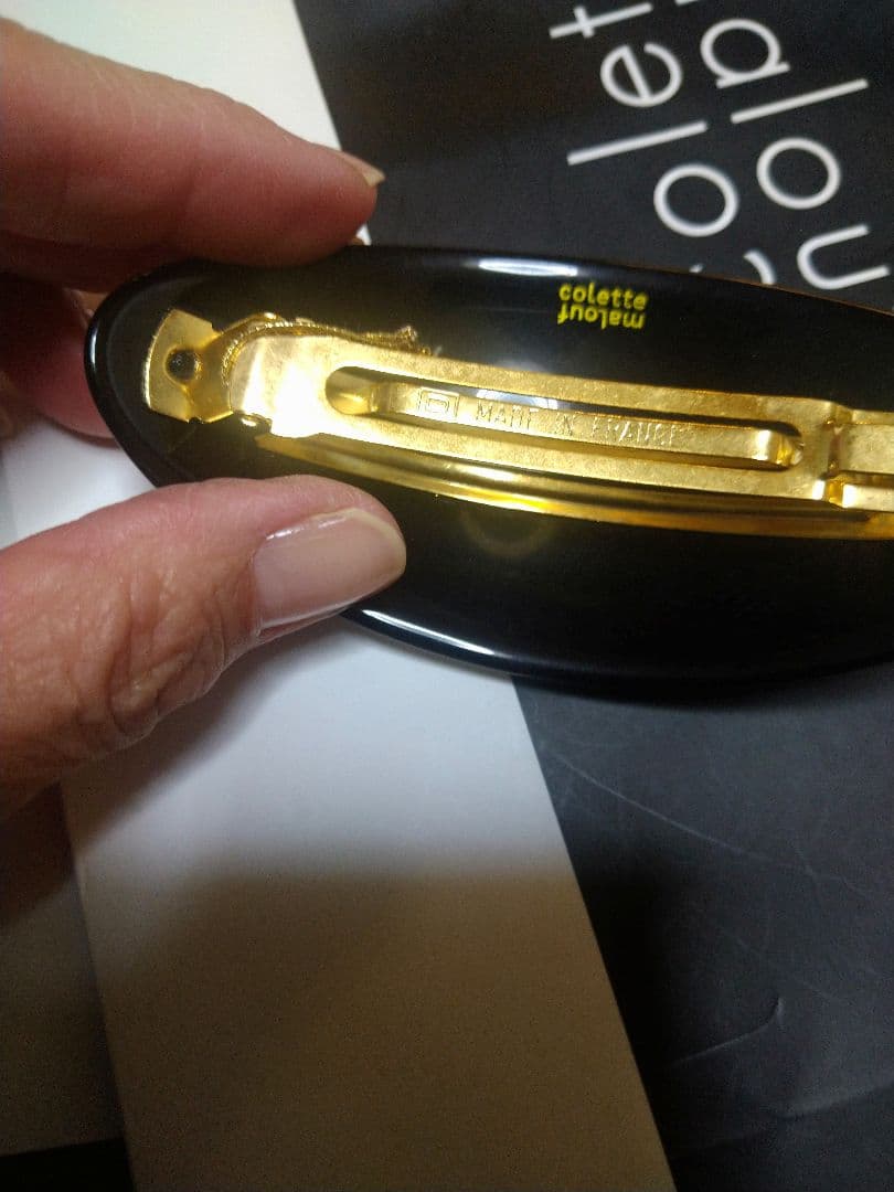 コレットマルーフ花模様 バレッタ