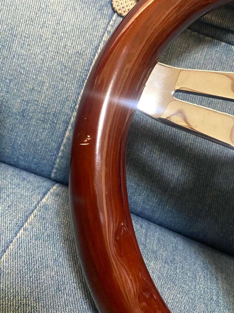 希少　ウッドステアリング 29Φ 小径　ホーンボタン付　即決大歓迎