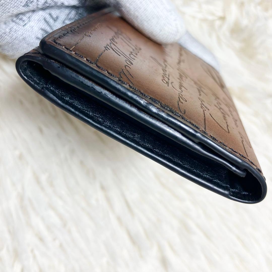【極美品】 ベルルッティ 名刺入れ カリグラフィー 新ロゴ