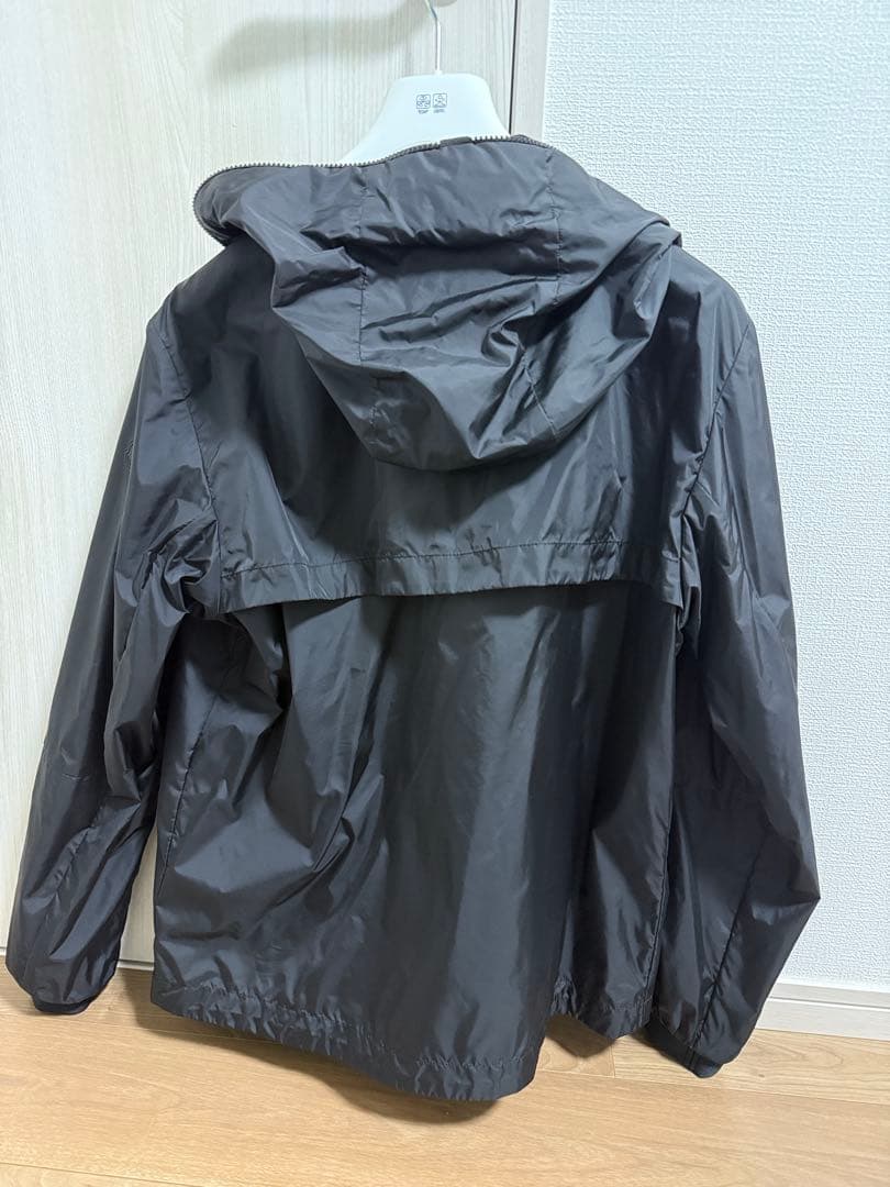 【美品】MONCLER モンクレール ロゴフード ナイロンジャケット 黒 TG3