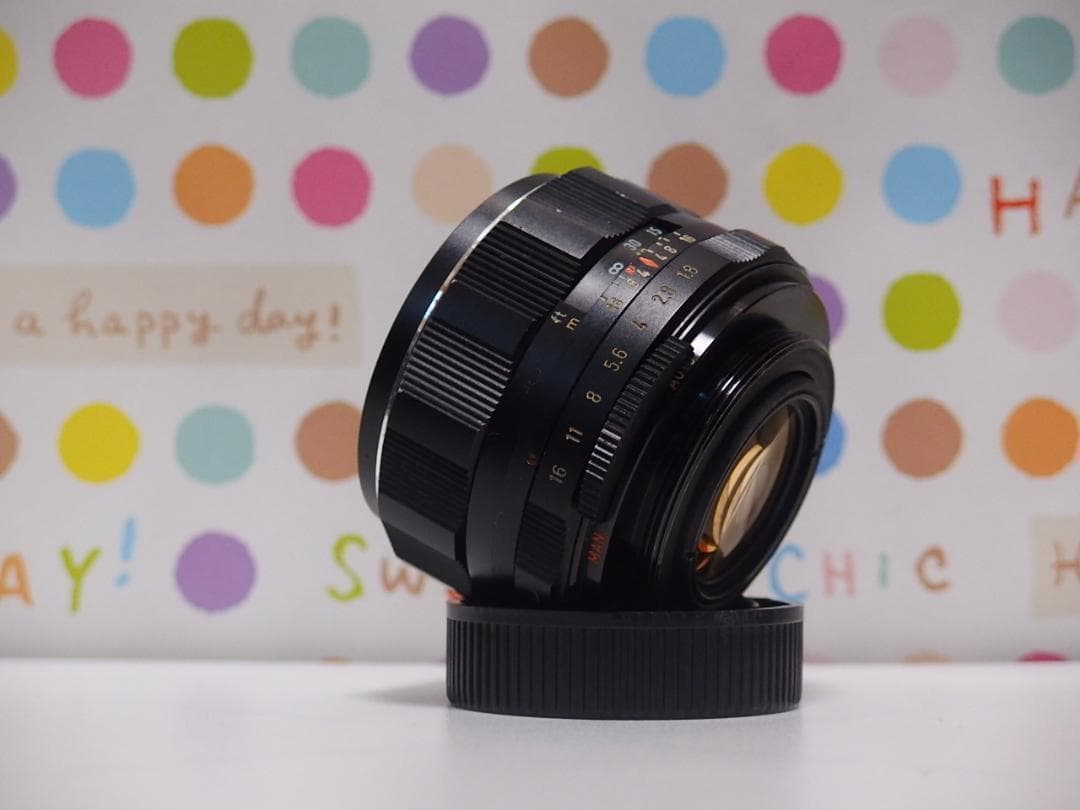 Super Takumar 55mm F1.8 EOS Mマウントアダプター付