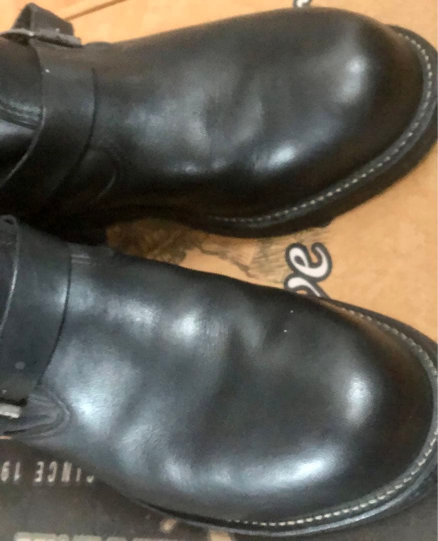 Chippewa ブラックエンジニアブーツ