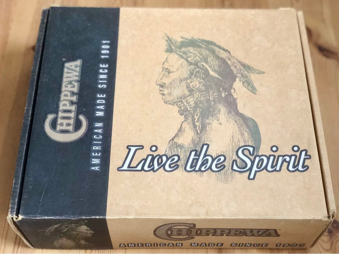 Chippewa ブラックエンジニアブーツ