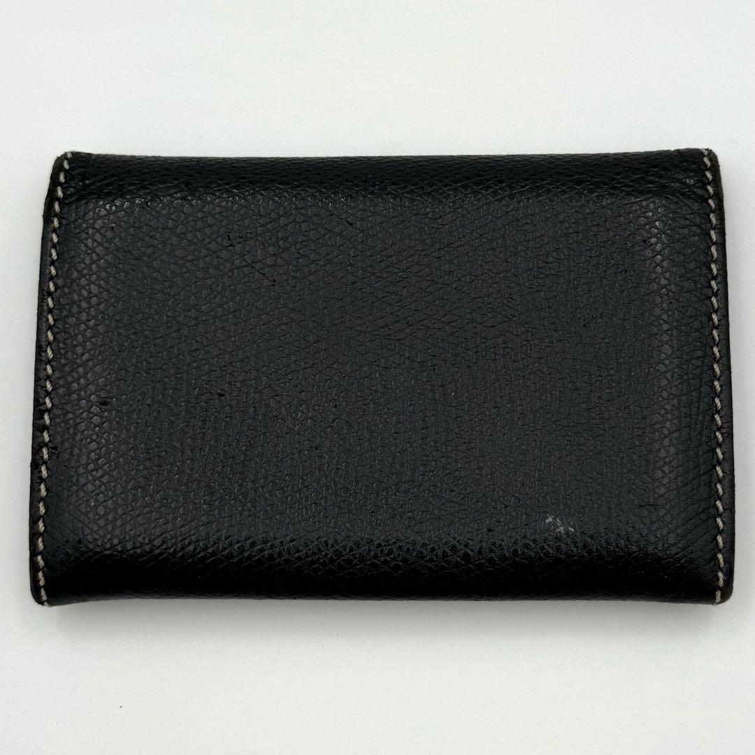 ロエベ カードケース フラグメントケース 名刺入れ　アナグラム レザー ブラック