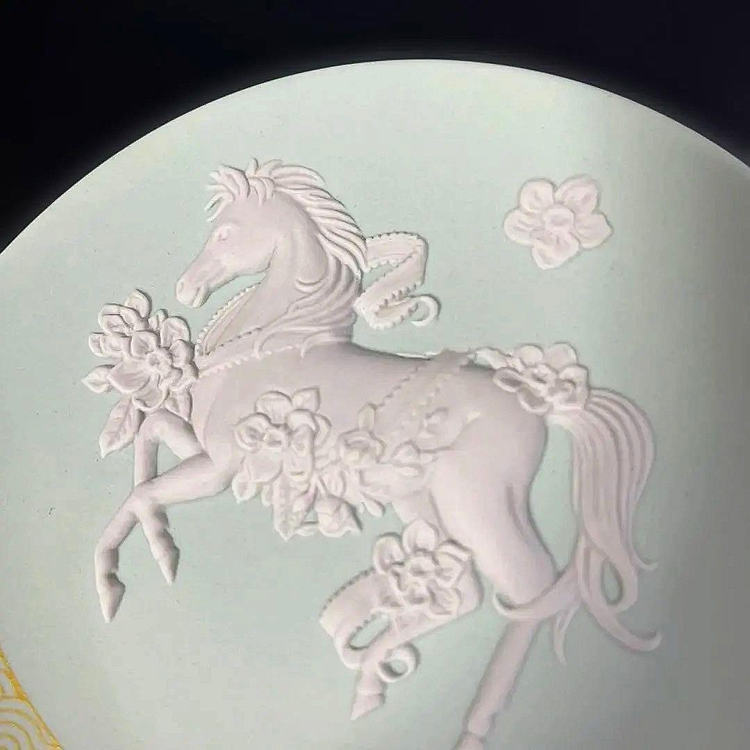 ［新品］ジャスパー　干支トレイ2026午年、馬、絵皿