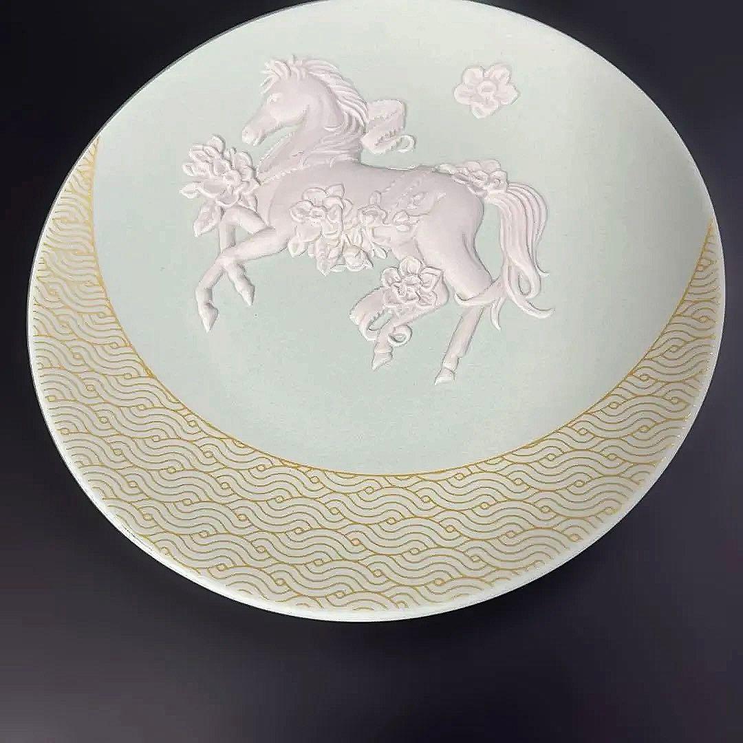 ［新品］ジャスパー　干支トレイ2026午年、馬、絵皿