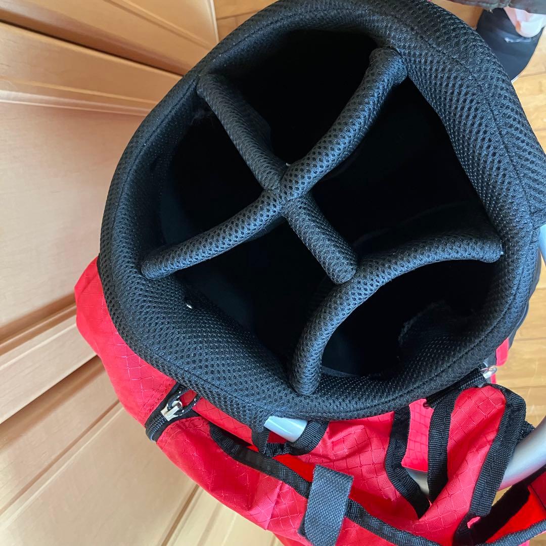 ブリヂストンBRIDGESTONEキャディーバッグ 軽量アルミフレームモデル赤