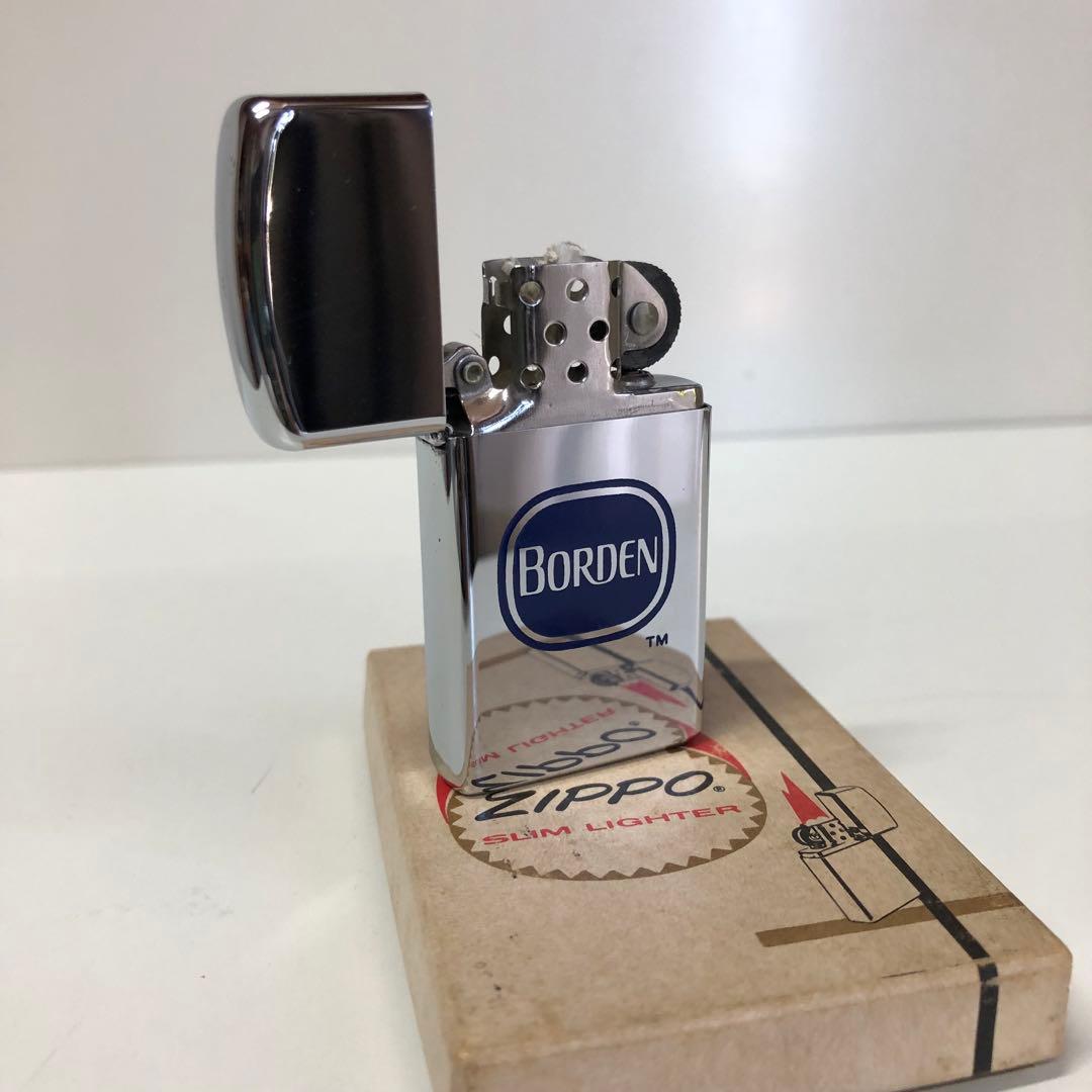 ヴィンテージ1971年スリムZIPPO BORDEN企業物ZIPPO