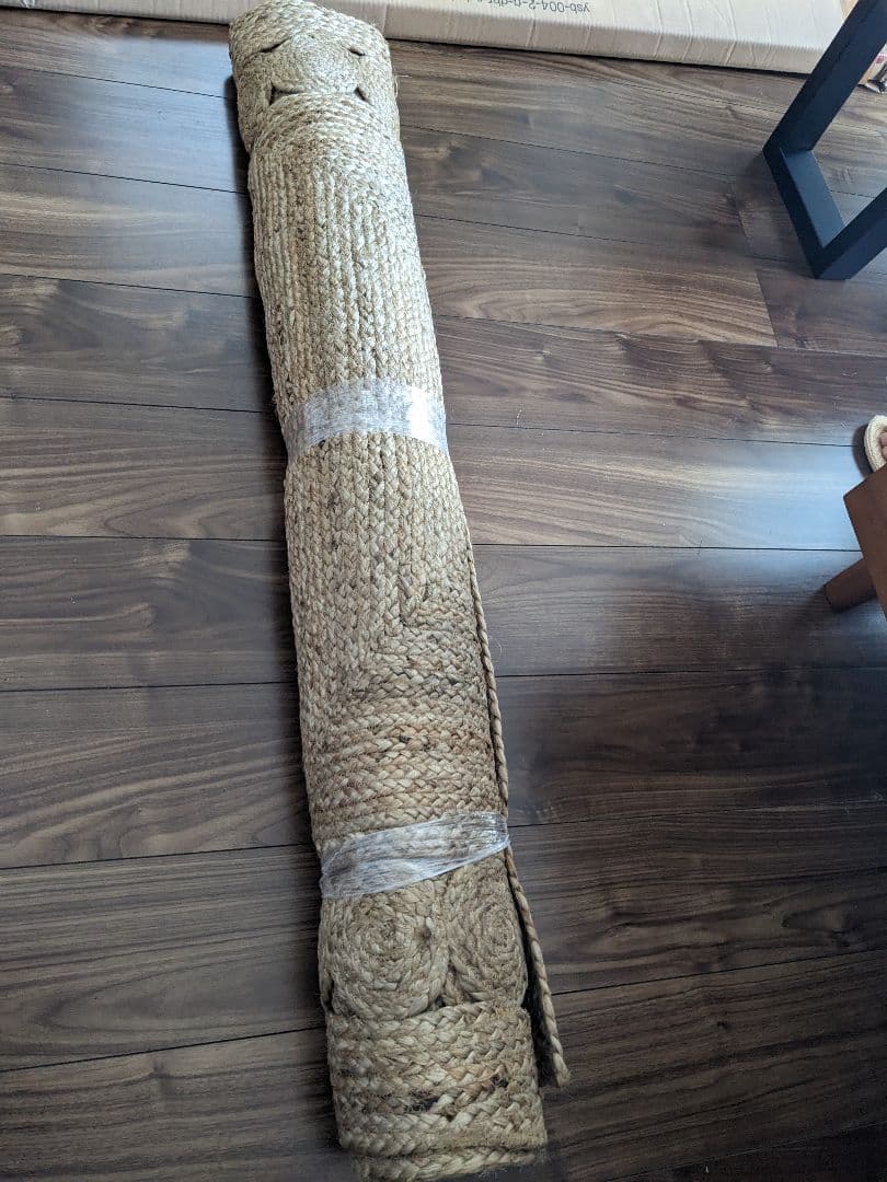 北欧　アジアン　麻　ラグ　絨毯