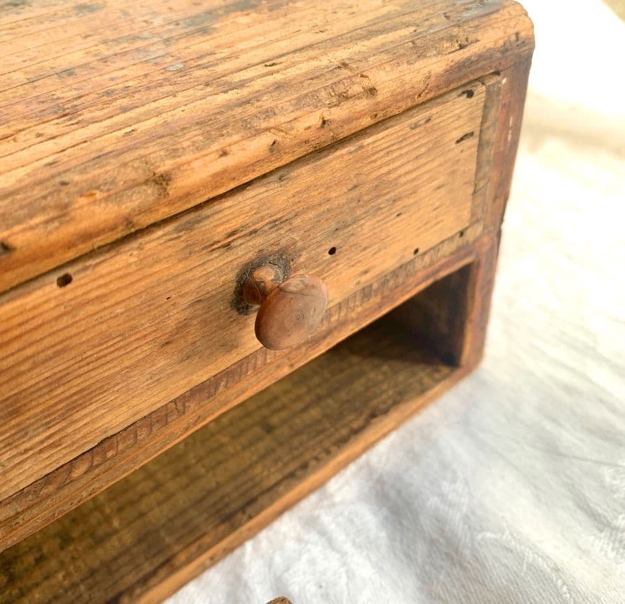 青燕 19世紀後期 時計職人の小引き出し 古道具 ドロワー アンティーク