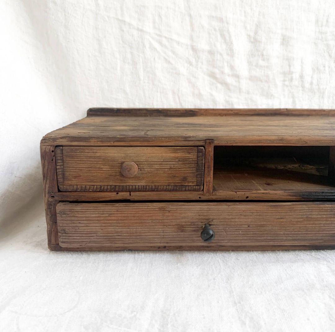 青燕 19世紀後期 時計職人の小引き出し 古道具 ドロワー アンティーク