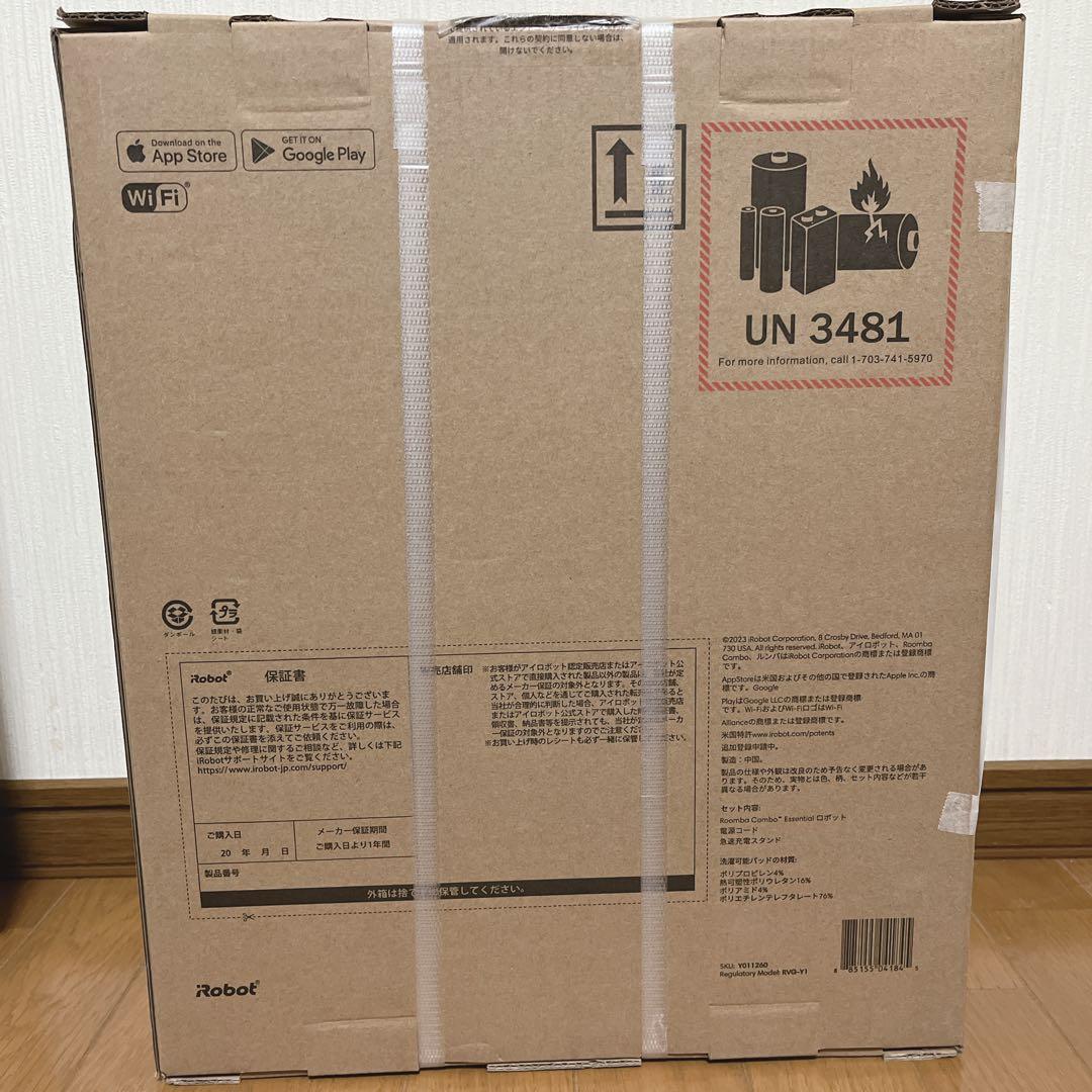 【新品未使用】iRobot Roomba Combo Essential 掃除機