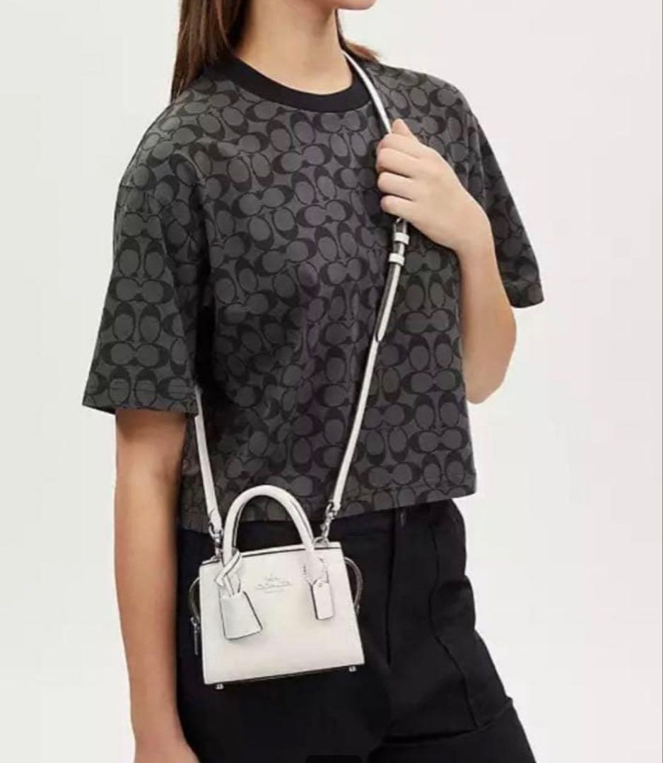 COACH アンドレア ミニ キャリーオール CO974 SV/HA ホワイト