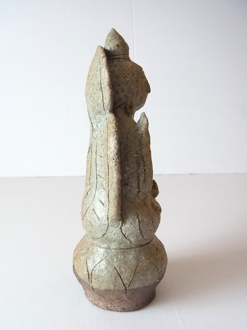 小嶋亜創『灰釉陶仏（中）』初期伊万里 李朝 古唐津 黒高麗 オンギ くらわんか