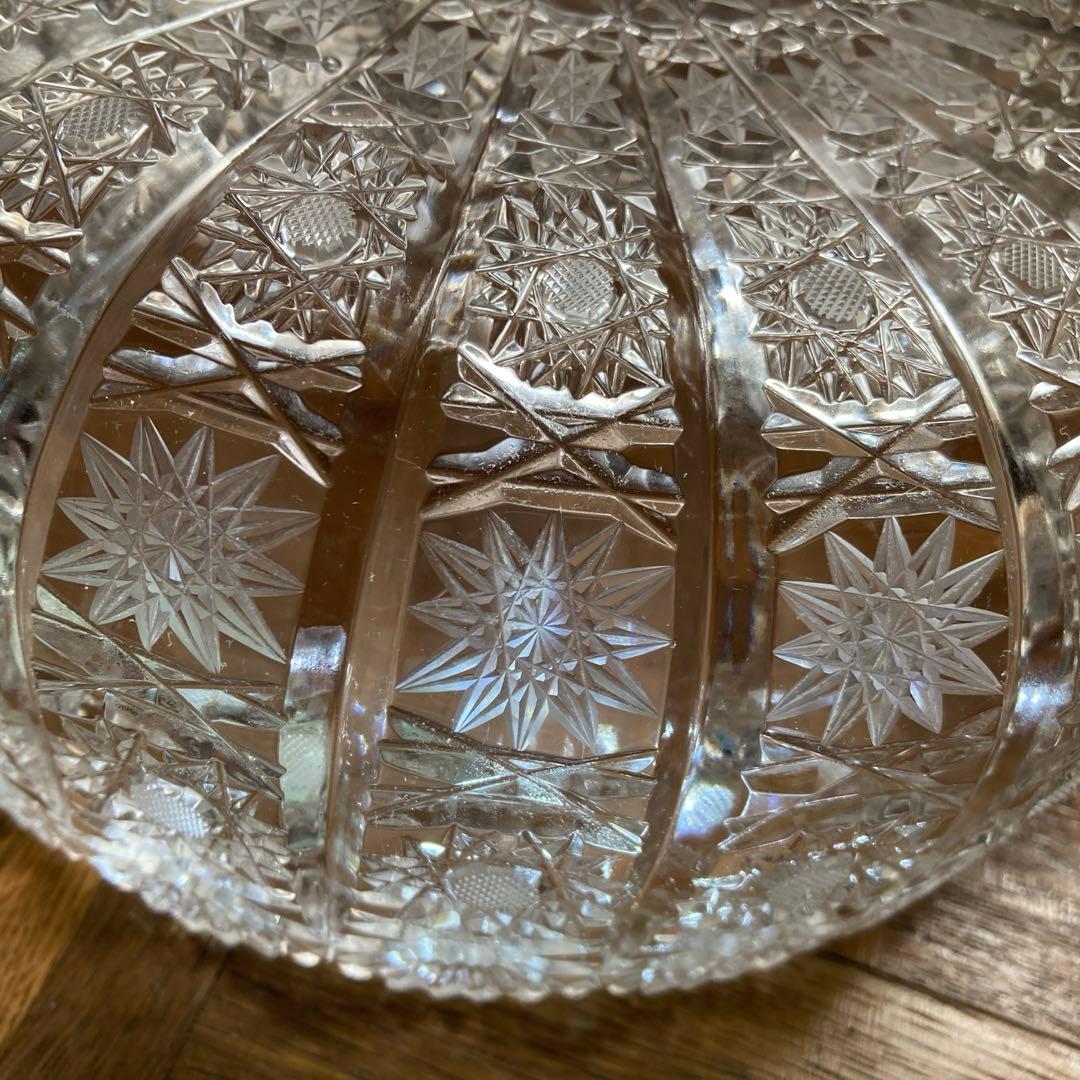 特大 クリスタルボウルLAUSITZERドイツ磁器BLEIKRISTALL24%