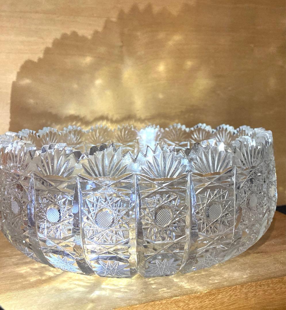 特大 クリスタルボウルLAUSITZERドイツ磁器BLEIKRISTALL24%