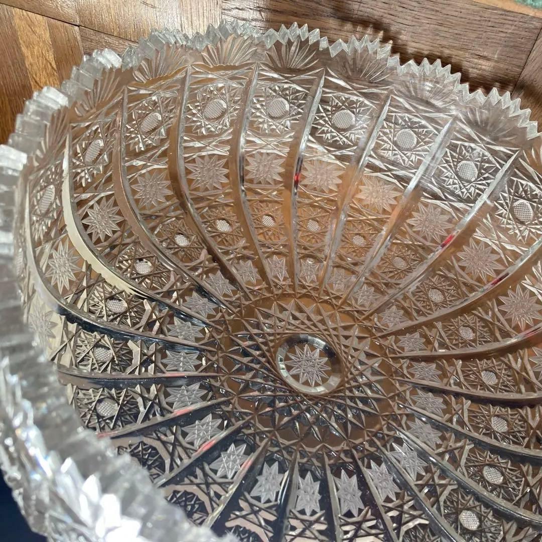 特大 クリスタルボウルLAUSITZERドイツ磁器BLEIKRISTALL24%