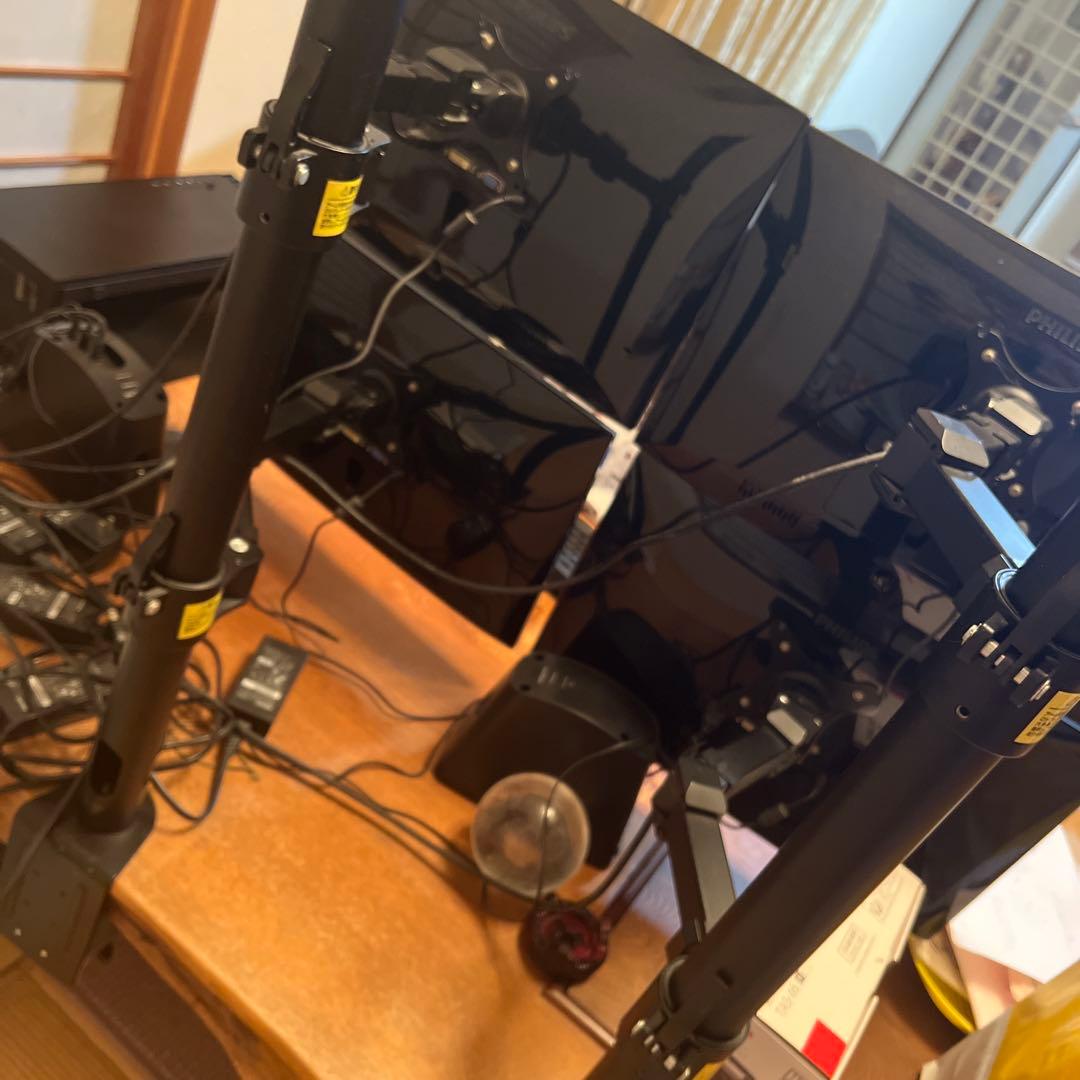 Philips 4台モニター デュアルディスプレイセット