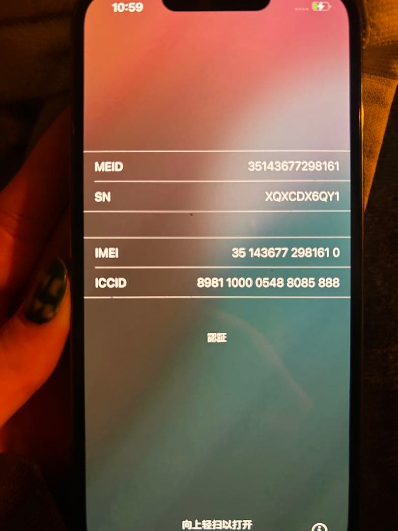 Apple iPhone 13Pro 本体 背面ひび割れ