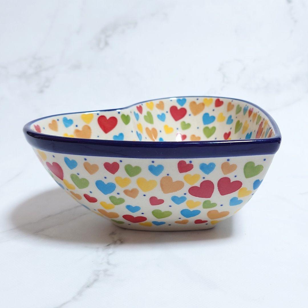 新品 Artystyczna社 ハート型ボウル Unikat カラフルハート