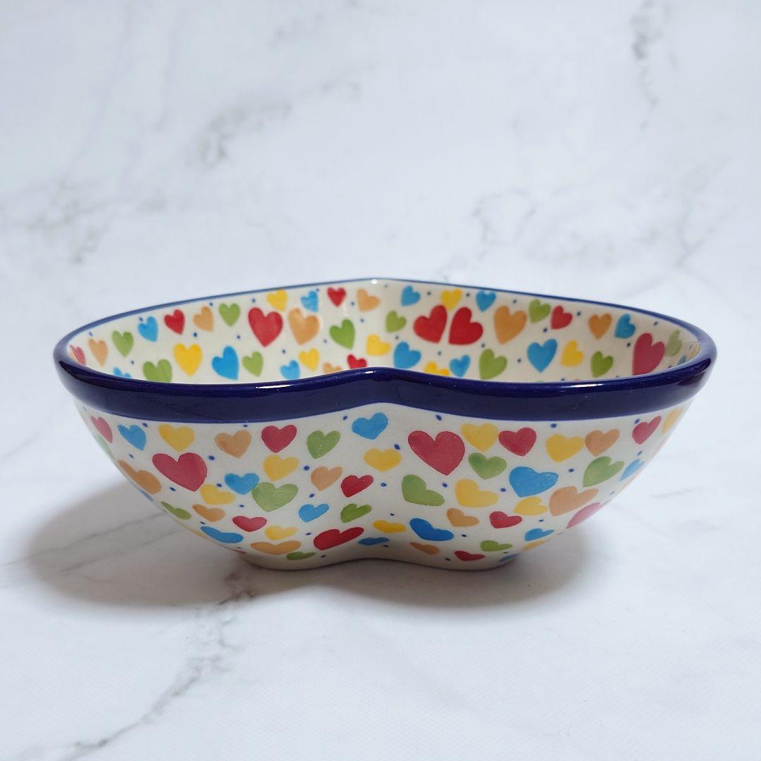 新品 Artystyczna社 ハート型ボウル Unikat カラフルハート