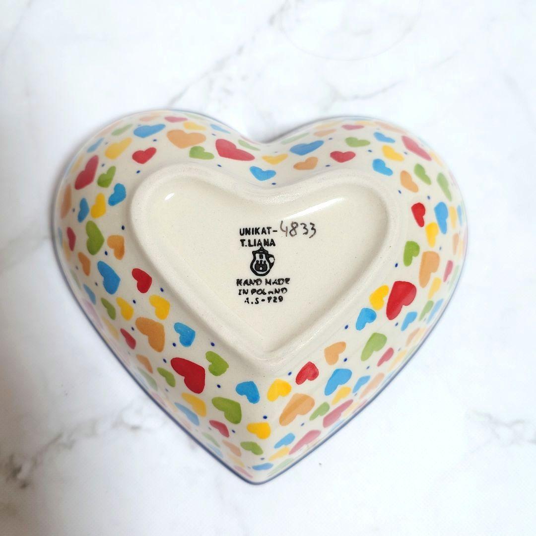 新品 Artystyczna社 ハート型ボウル Unikat カラフルハート