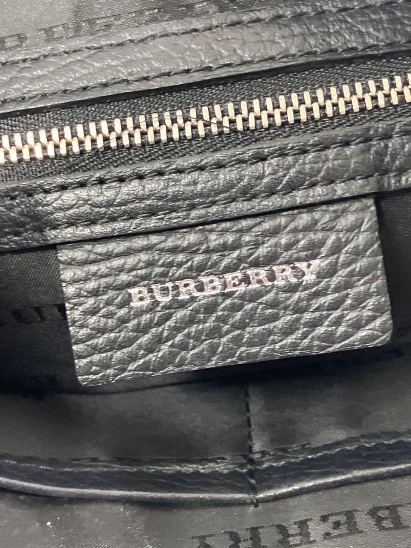 【BURBERRY/バーバリー】ショルダーバッグ キャンバス レザー チェック柄