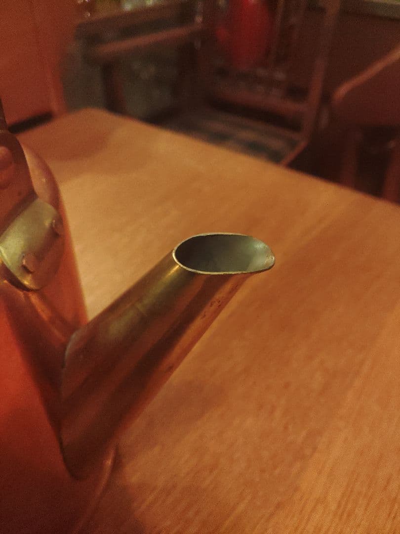 未使用　北欧 銅製ケトル やかん　2.0L　キングカパー　金芝