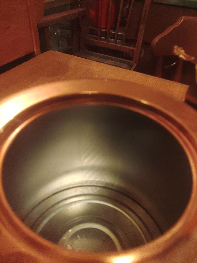 未使用　北欧 銅製ケトル やかん　2.0L　キングカパー　金芝