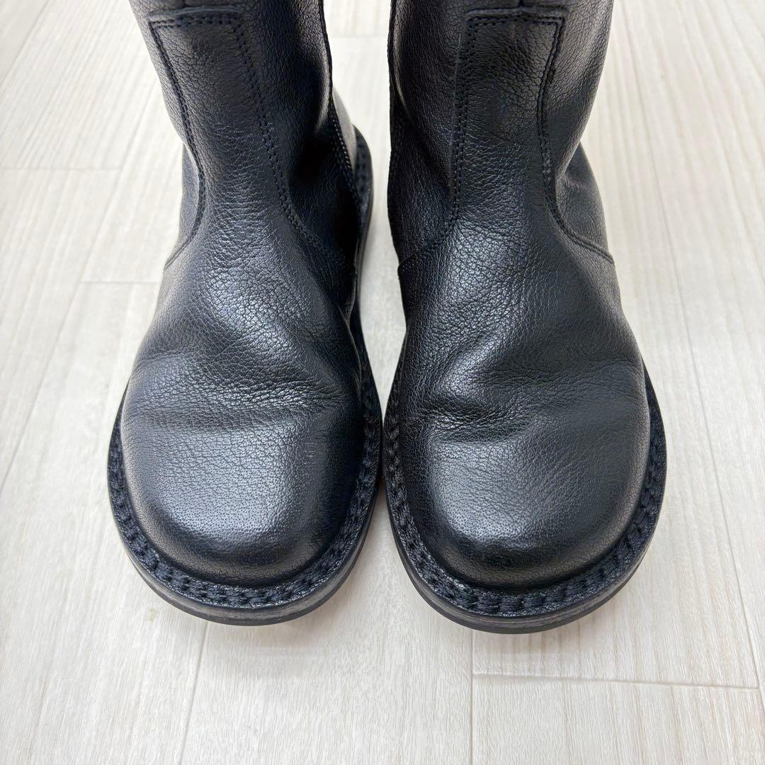 ■ trippen トリッペン シボ革 レザー ロングブーツ サイドジップ 35