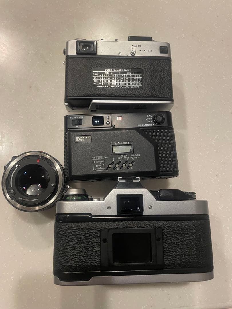 フィルムカメラセット Minolta, Canon, Panasonic