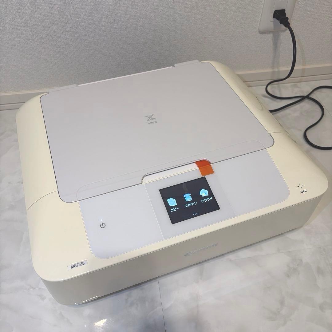 キャノンプリンター複合機MG7530動作確認済インク付Canonピクサス