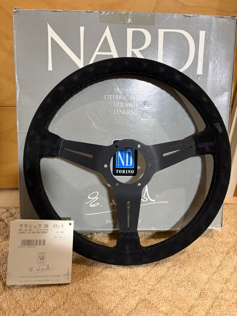 NARDI クラシックステアリング ハンドル スエード スウェード 36パイ