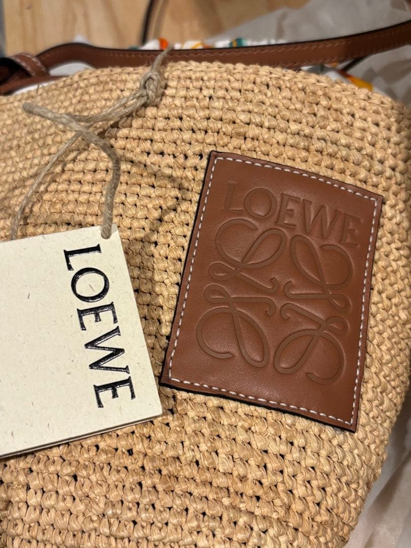 かごバッグ ドローストリングポシェット バスケット ロエベ ショルダーバッグ