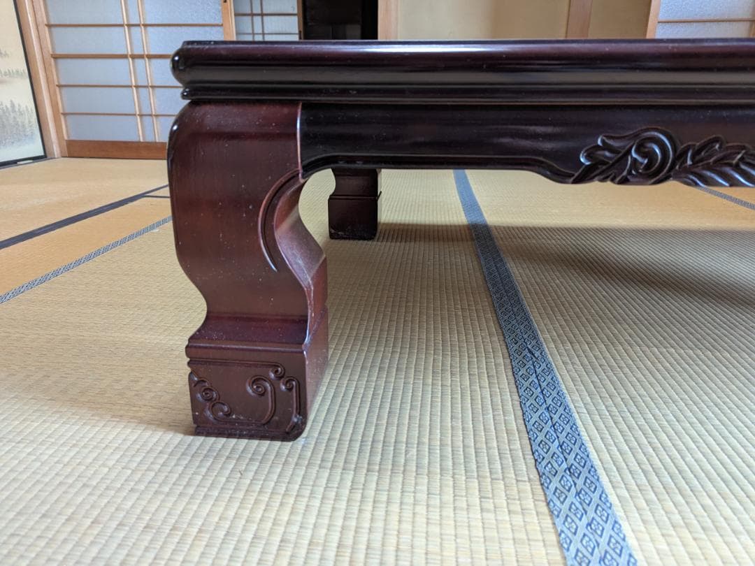 David Stern　家具調こたつ　座卓　紫檀　暖房　長方