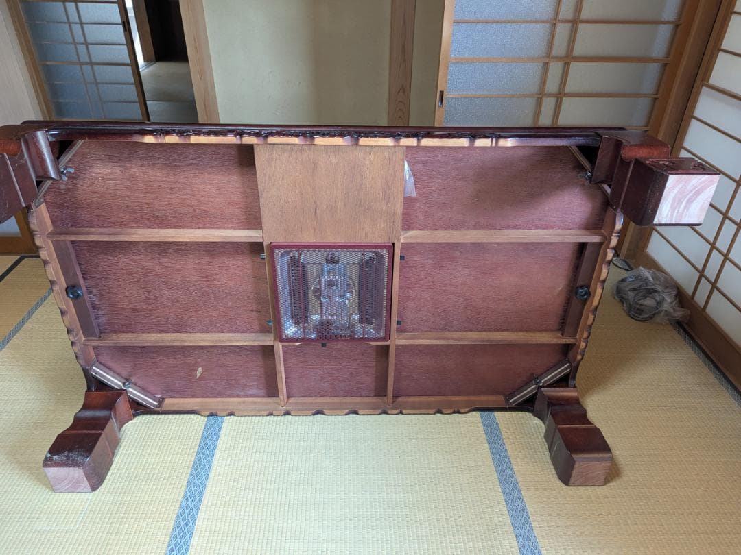 David Stern　家具調こたつ　座卓　紫檀　暖房　長方