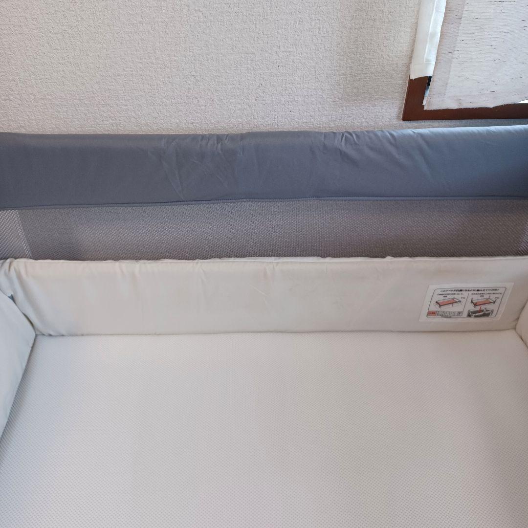 【アップリカ】ベビーベッド ココネルエアー AB (グレーベアー)