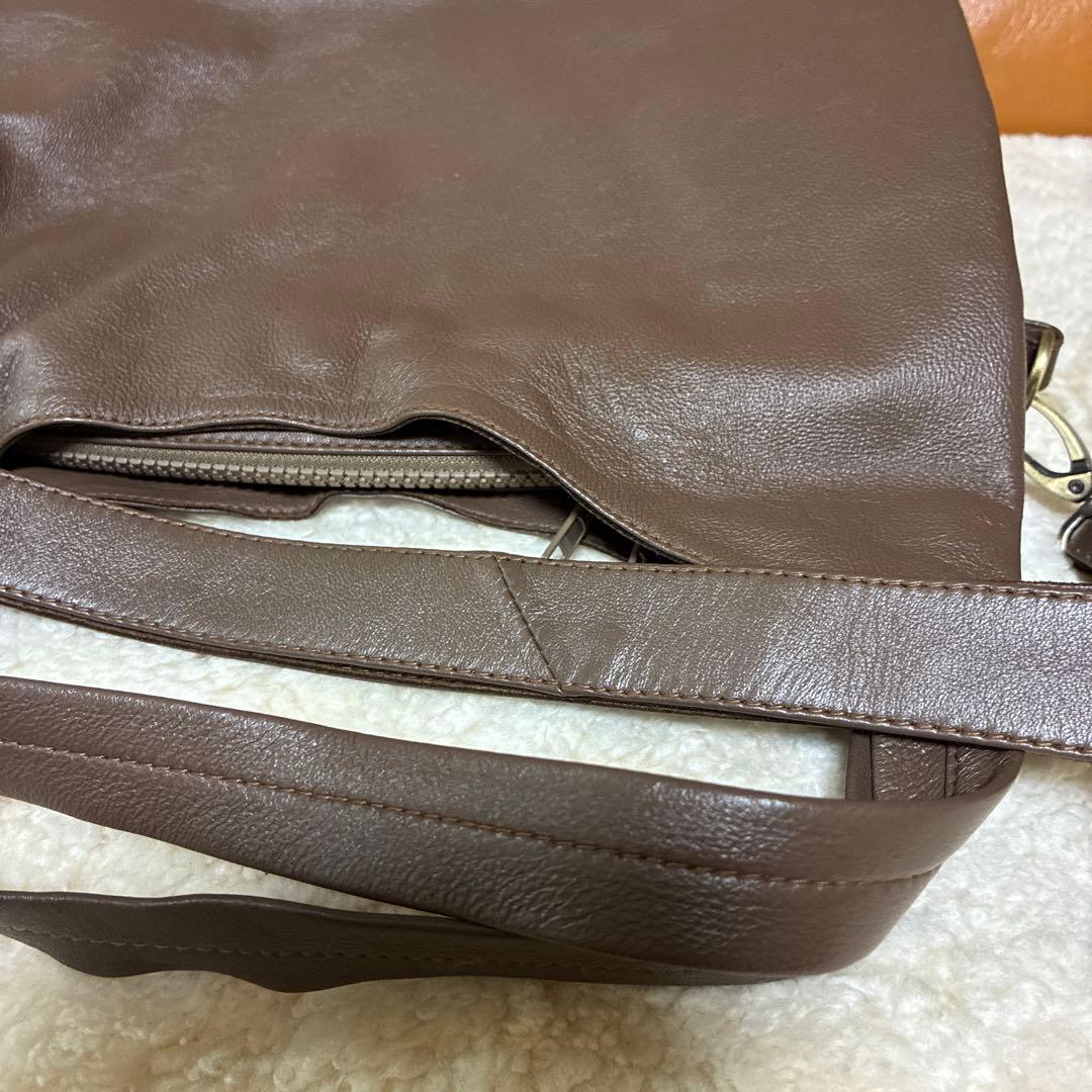 シーサイドフリーライド　ブラウン ショルダーバッグ