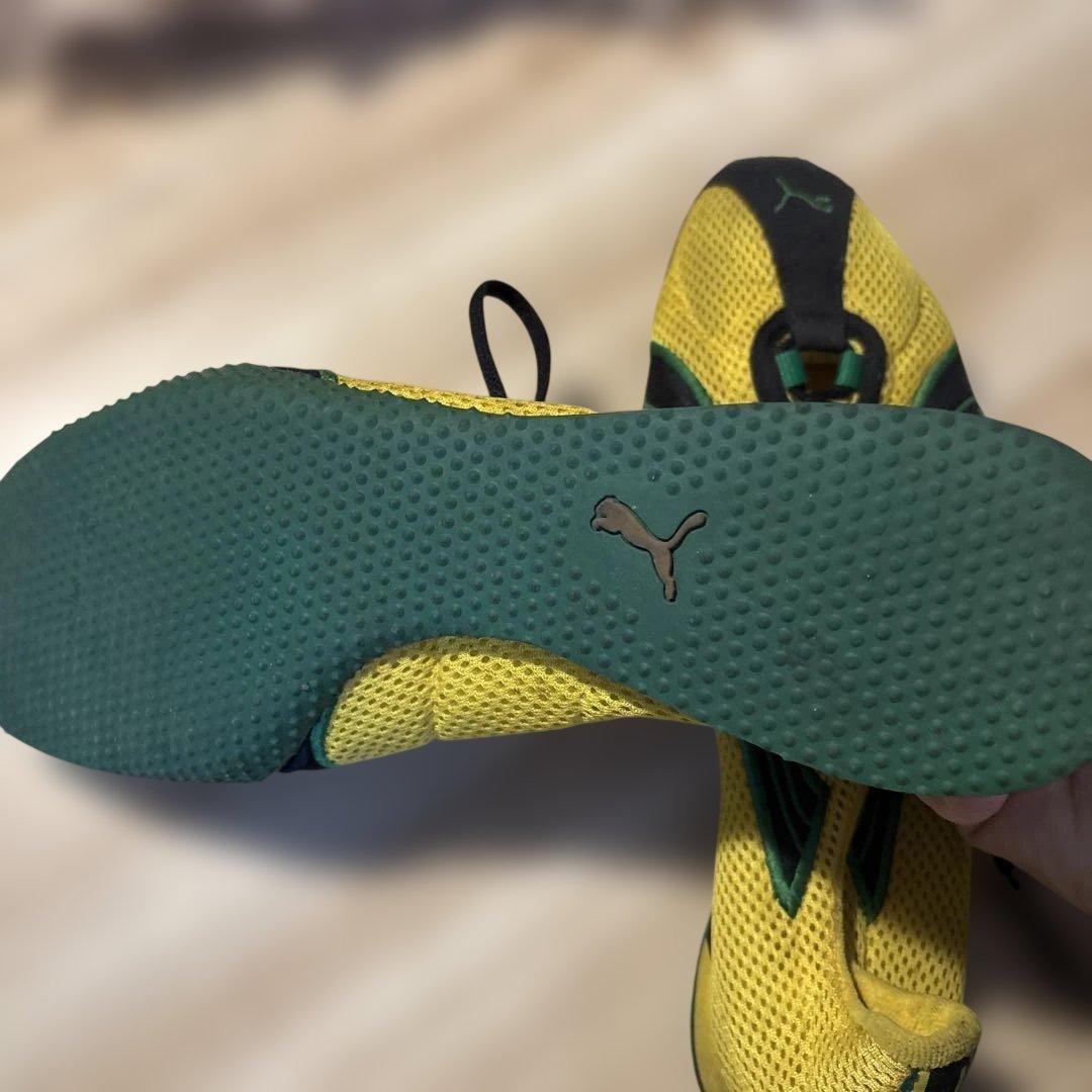 Puma イエロー グリーン スパイクシューズ　サイズ27.5センチ